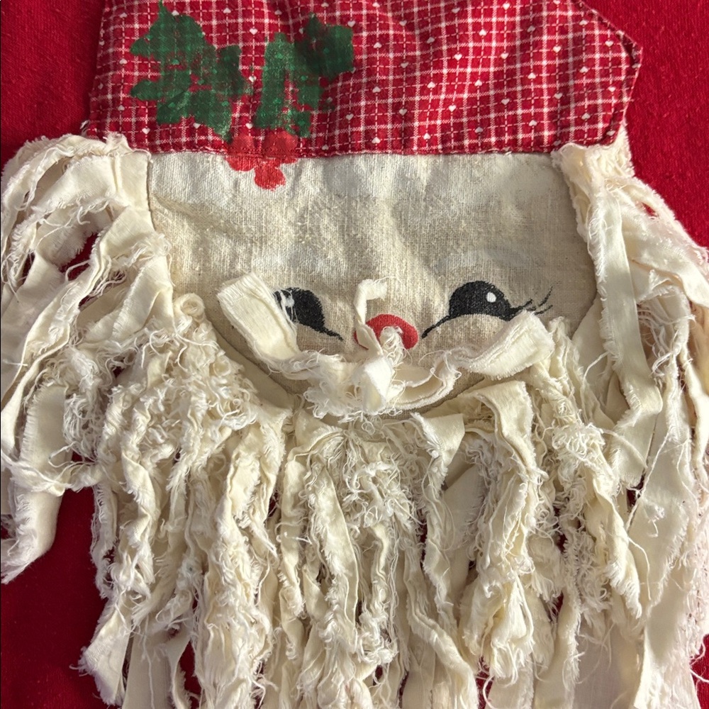 Vintage Santa Sweater Red Size Large Unisex Christmas sweatshirt - Picture 6 of 7